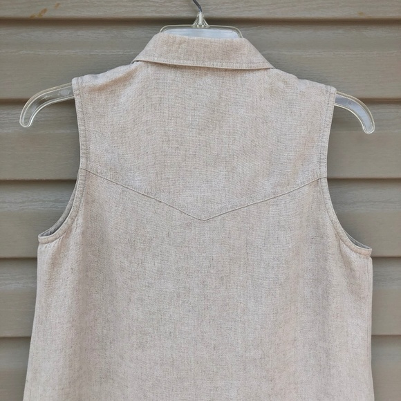 JSG Petities Sleeveless Oatmeal Dress 6P - Picture 7 of 8